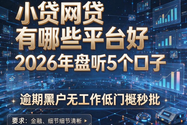 小贷网贷有哪些平台好 2026年盘点5个口子 逾期黑户无工作低门槛秒批！