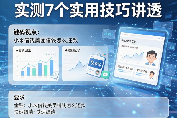 实测7个实用技巧讲透小米借钱美团借钱怎么还款快速结清!