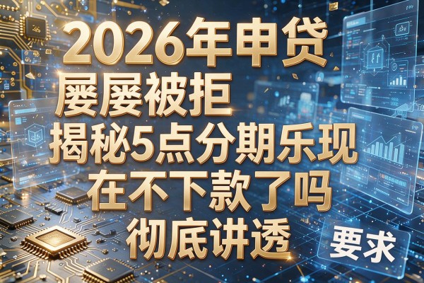 2026年申贷屡屡被拒揭秘5点分期乐现在不下款了吗彻底讲透!