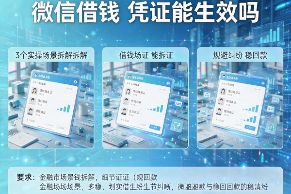 3个实操场景拆解微信借钱凭证能生效吗,规避纠纷稳回款!