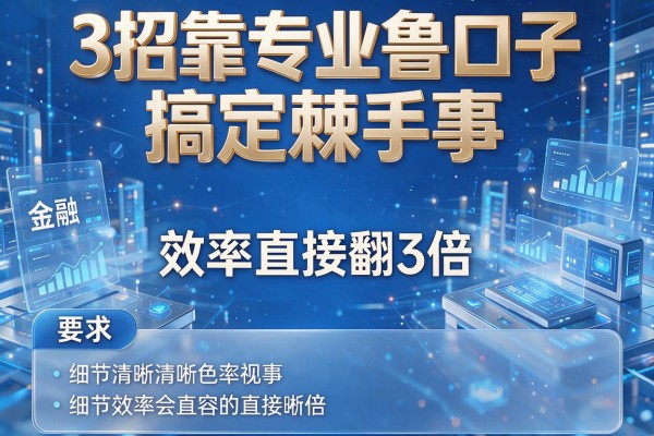 3招靠专业鲁口子搞定棘手事,效率直接翻3倍!