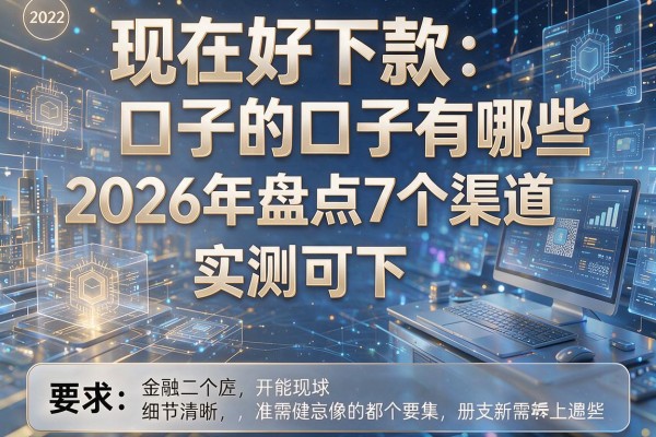 现在好下款的口子有哪些 2026年盘点7个渠道 实测可下!