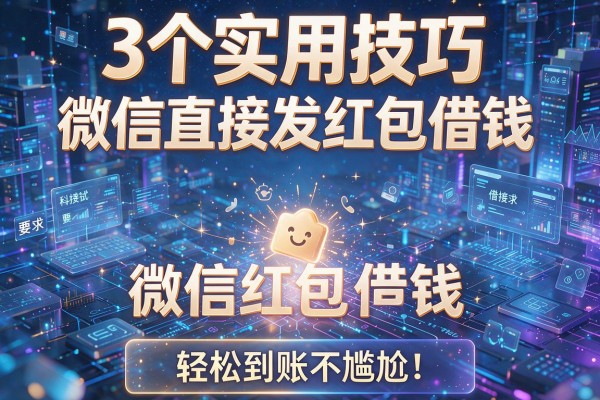 3个实用技巧解锁微信直接发红包借钱,轻松到账不尴尬!