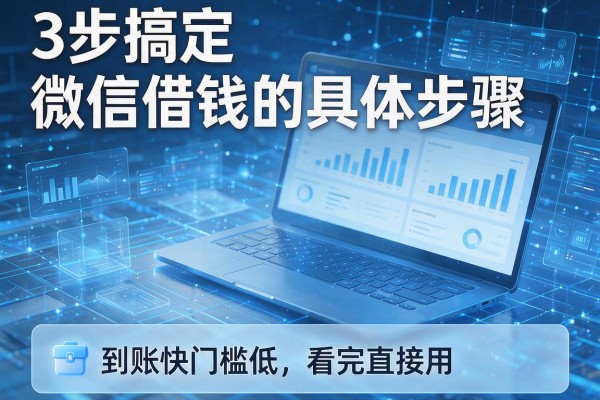 3步搞定微信借钱的具体步骤，到账快门槛低看完直接用！