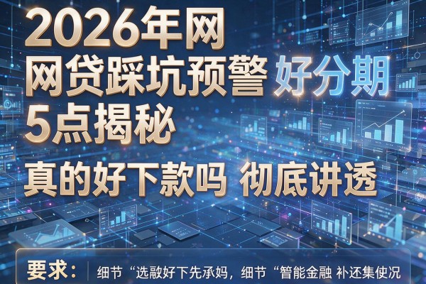 2026年网贷踩坑预警5点揭秘好分期真的好下款吗彻底讲透!