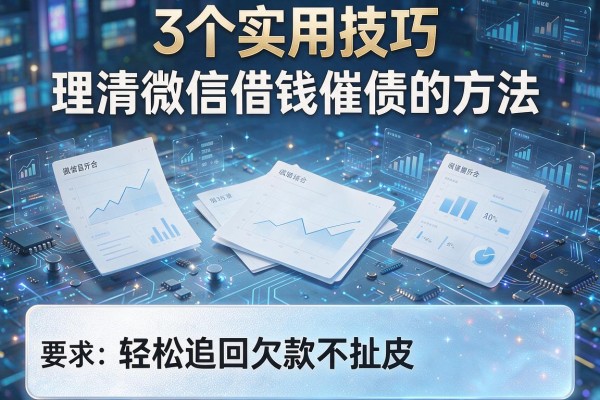 3个实用技巧理清微信借钱催债的方法,轻松追回欠款不扯皮!