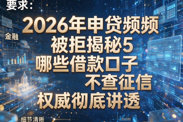 2026年申贷频频被拒揭秘5哪些借款口子不查征信权威彻底讲透!