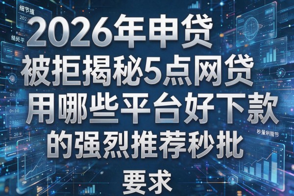 2026年申贷被拒揭秘5点网贷用哪些平台好下款的强烈推荐秒批!