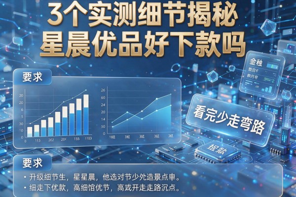 3个实测细节揭秘星晨优品好下款吗,看完少走弯路!