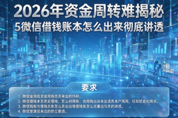 2026年资金周转难揭秘5微信借钱账本怎么弄出来彻底讲透!