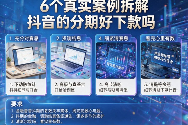 6个真实案例拆解,抖音的分期好下款吗看完心里有数!