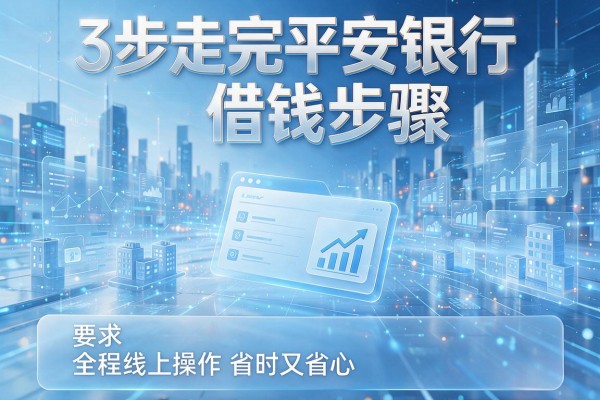 3步走完平安银行借钱步骤,全程线上操作省时又省心!