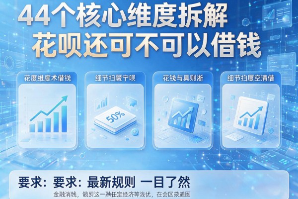 4个核心维度拆解花呗还可不可以借钱,最新规则一目了然!