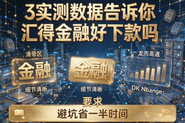 3个实测数据告诉你汇得金融好下款吗,避坑省一半时间!