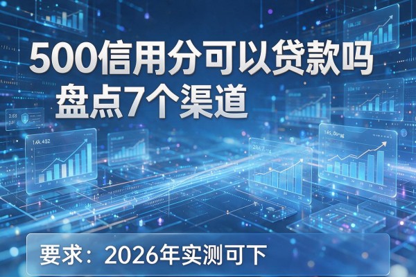 500信用分可以贷款吗盘点7个渠道2026年实测可下!