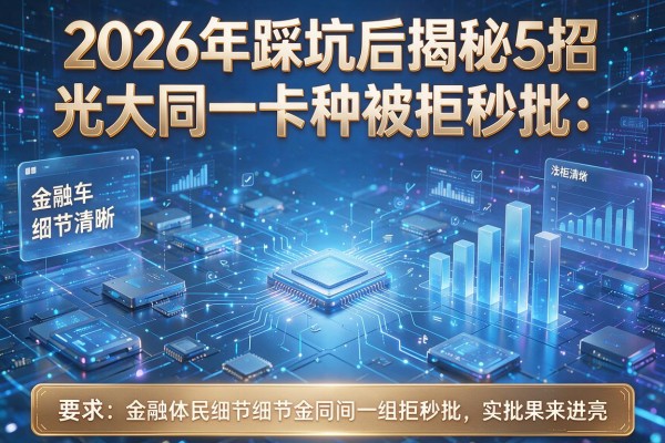 2026年踩坑后揭秘5招光大同一卡种被拒秒批!