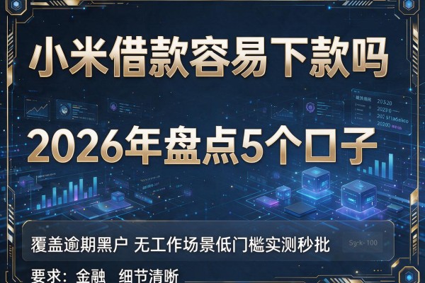 小米借款容易下款吗 2026年盘点5个口子 覆盖逾期黑户无工作场景低门槛实测秒批!