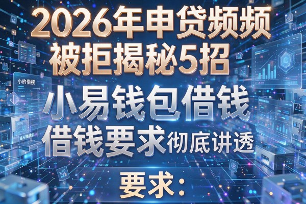 2026年申贷频频被拒揭秘5招小易钱包借钱借钱要求彻底讲透!