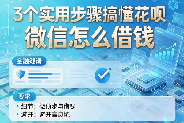 3个实用步骤搞懂花呗和微信怎么借钱,避开高息坑!