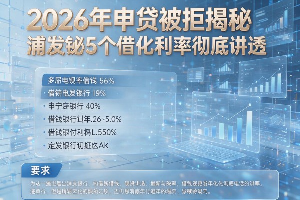 2026年申贷被拒揭秘5个浦发银行借钱年化利率彻底讲透!
