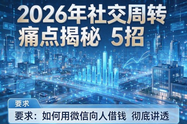 2026年社交周转痛点揭秘5招如何用微信向人借钱彻底讲透!
