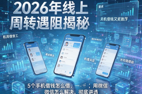 2026年线上周转遇阻揭秘5个手机借钱怎么借用微信怎么解决彻底讲透!