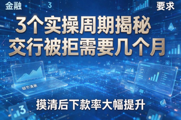 3个实操周期揭秘交行被拒需要几个月,摸清后下款率大幅提升!