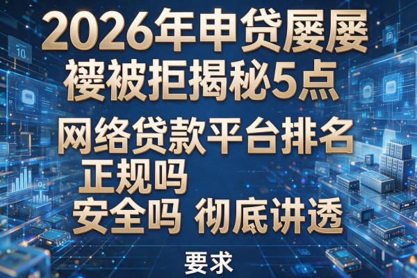 2026年申贷屡屡被拒揭秘5点网络贷款平台排名正规吗安全吗彻底讲透!