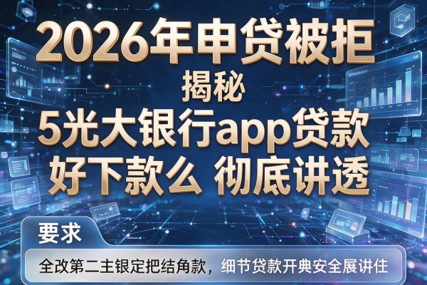 2026年申贷被拒揭秘5光大银行app贷款好下款么彻底讲透!