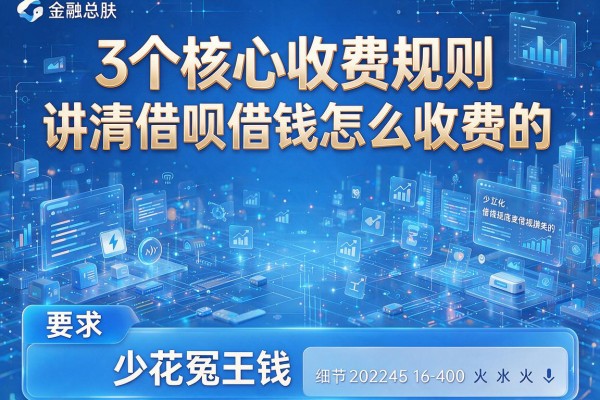 3个核心收费规则讲清借呗借钱怎么收费的，少花冤枉钱！