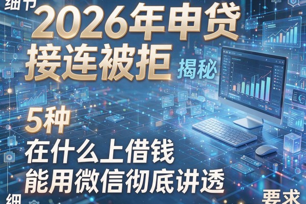 2026年申贷接连被拒揭秘5种在什么上借钱能用微信彻底讲透!