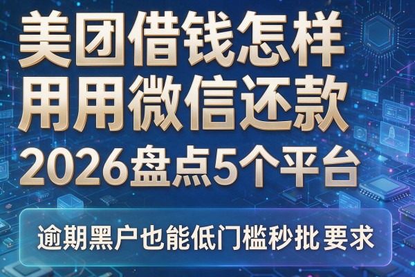 美团借钱怎样用微信还款 2026盘点5个平台 逾期黑户也能低门槛秒批