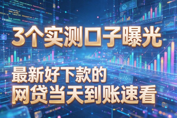 3个实测口子曝光,最新好下款的网贷当天到账速看!