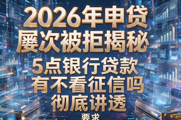 2026年申贷屡次被拒揭秘5点银行贷款有不看征信吗彻底讲透!