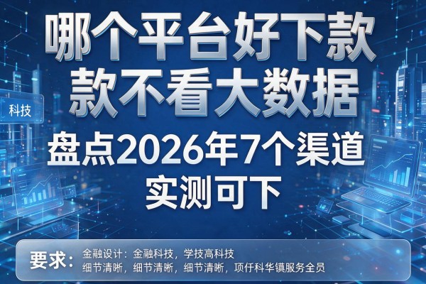哪个平台好下款不看大数据 盘点2026年7个渠道 实测可下！