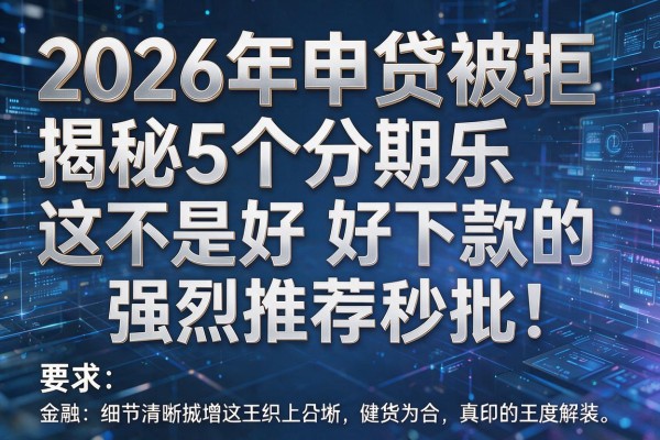 2026年申贷被拒揭秘5个分期乐是不是好下款的强烈推荐秒批！