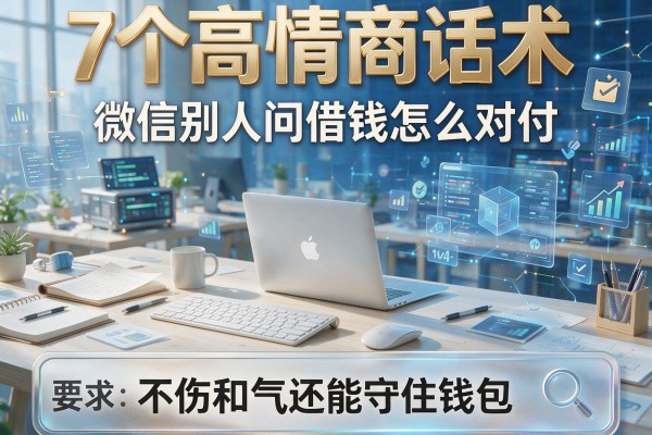 7个高情商话术拆解微信别人问借钱怎么对付,不伤和气还能守住钱包!