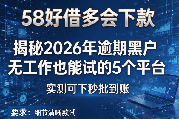 58好借多会下款 揭秘2026年逾期黑户无工作也能试的5个平台 实测可下秒批到账!