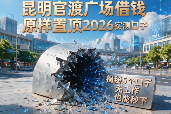 昆明官渡广场借钱原样置顶2026实测5个口子 揭秘黑户无工作也能秒下!