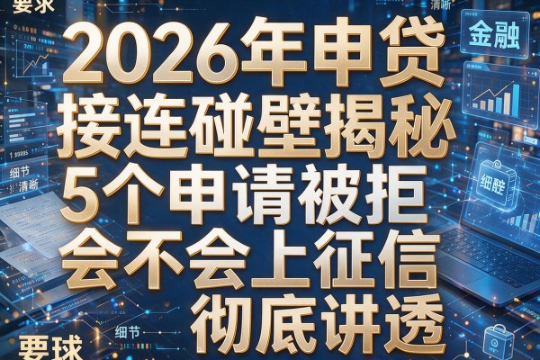 2026年申贷接连碰壁揭秘5个申请被拒会不会上征信彻底讲透！