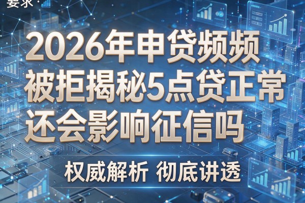 2026年申贷频频被拒揭秘5点网贷正常还会影响征信吗权威解析彻底讲透!