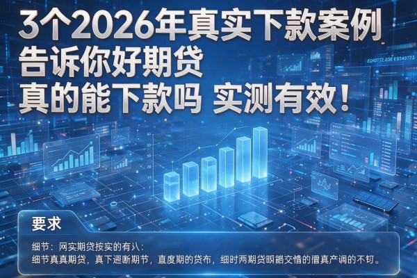 3个2026年真实下款案例告诉你好期贷真的能下款吗实测有效!