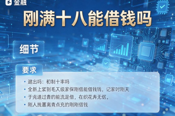 刚满十八能借钱吗