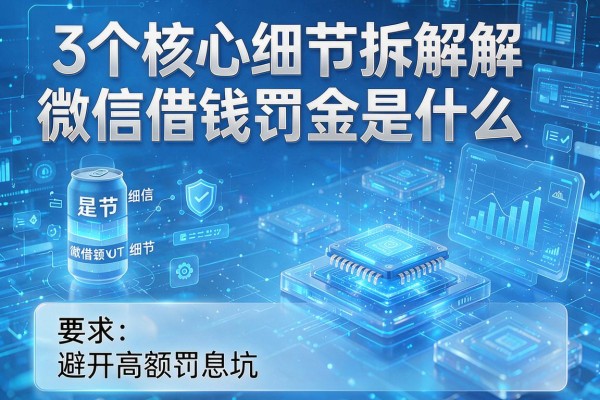 3个核心细节拆解微信借钱罚金是什么,避开高额罚息坑!