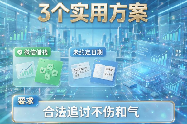 3个实用方案理清微信借钱未约定日期,合法追讨不伤和气!