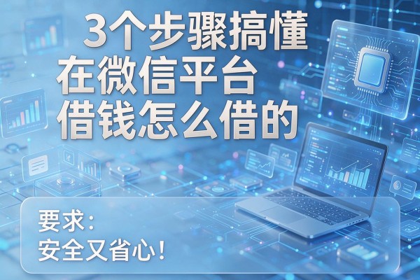 3个步骤搞懂在微信平台借钱怎么借的,安全又省心!
