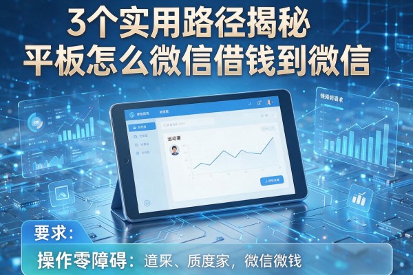 3个实用路径揭秘平板怎么微信借钱到微信,操作零障碍!