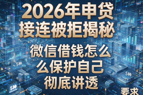 2026年申贷接连被拒揭秘5种微信借钱怎么保护自己彻底讲透!