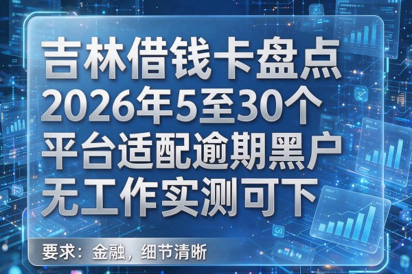 吉林借钱卡盘点2026年5至30个平台适配逾期黑户无工作实测可下！