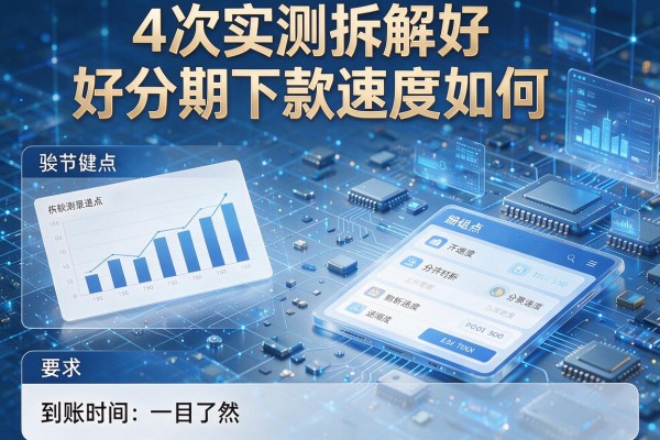 4次实测拆解好分期下款速度如何,到账时间一目了然!